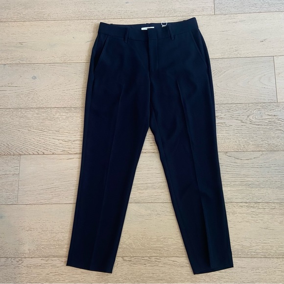 NWT VINCE Soft Tailored Ankle Trousers – Size 8, Navy, Japanese Crepe - Picture 2 of 9